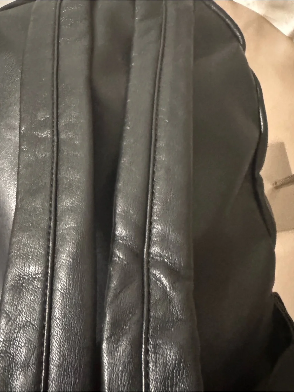 Juicy Couture Black Quilted Backpack with Gold-Tone Accents